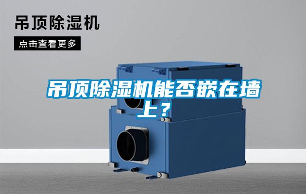 吊頂除濕機能否嵌在墻上？