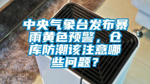 中央氣象臺發(fā)布暴雨黃色預(yù)警，倉庫防潮該注意哪些問題？