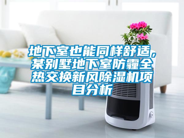地下室也能同樣舒適，某別墅地下室防霾全熱交換新風(fēng)除濕機(jī)項目分析