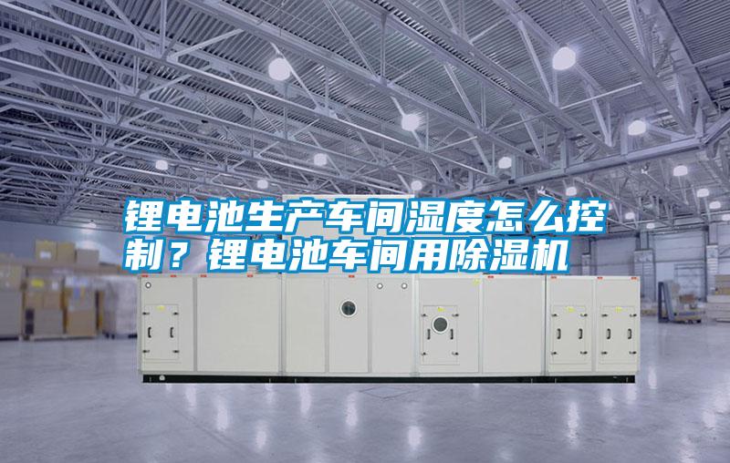 鋰電池生產(chǎn)車間濕度怎么控制？鋰電池車間用除濕機