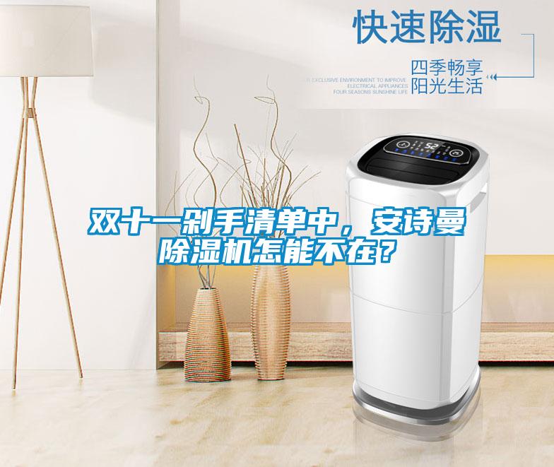 雙十一剁手清單中，安詩曼除濕機怎能不在？