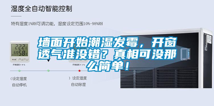 墻面開始潮濕發(fā)霉，開窗透氣準沒錯？真相可沒那么簡單！