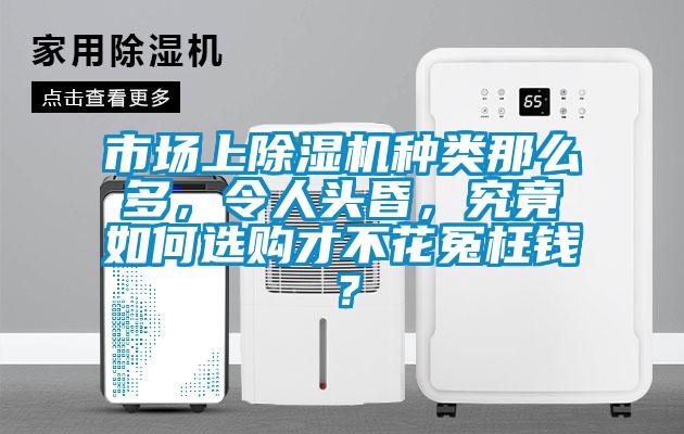 市場上除濕機種類那么多，令人頭昏，究竟如何選購才不花冤枉錢？