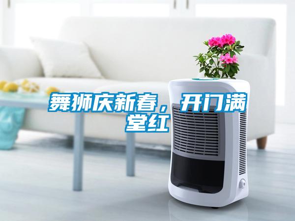 舞獅慶新春，開門滿堂紅