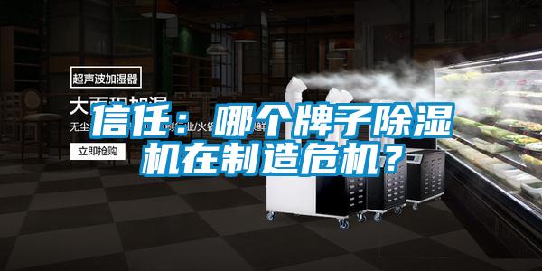 信任：哪個(gè)牌子除濕機(jī)在制造危機(jī)？