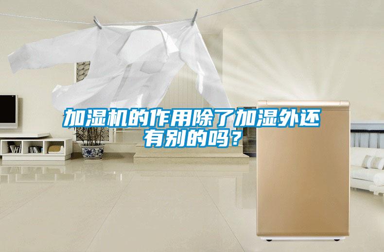 加濕機(jī)的作用除了加濕外還有別的嗎？