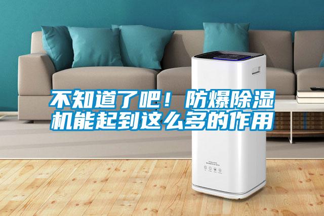 不知道了吧！防爆除濕機能起到這么多的作用