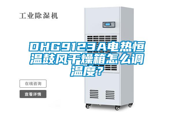 DHG9123A電熱恒溫鼓風(fēng)干燥箱怎么調(diào)溫度？