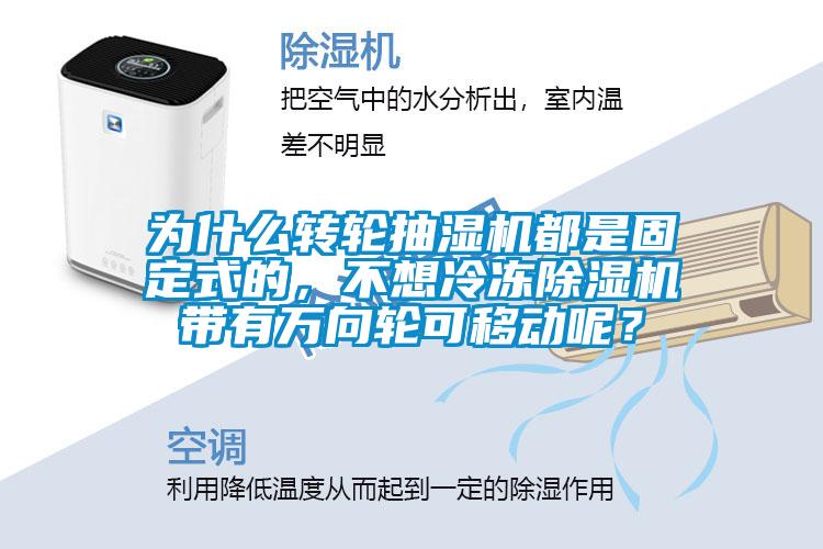 為什么轉(zhuǎn)輪抽濕機(jī)都是固定式的，不想冷凍除濕機(jī)帶有萬向輪可移動呢？