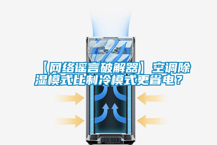 【網(wǎng)絡(luò)謠言破解器】空調(diào)除濕模式比制冷模式更省電？