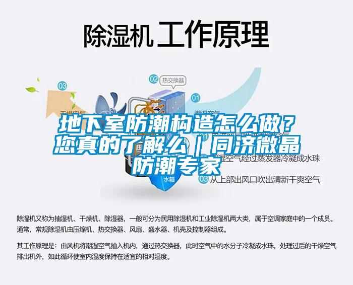 地下室防潮構(gòu)造怎么做？您真的了解么｜同濟(jì)微晶防潮專家