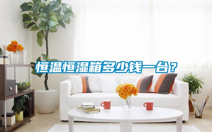 恒溫恒濕箱多少錢一臺？