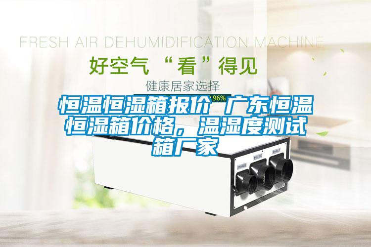 恒溫恒濕箱報(bào)價(jià) 廣東恒溫恒濕箱價(jià)格，溫濕度測(cè)試箱廠家