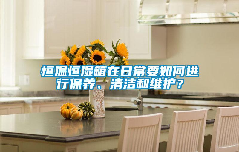 恒溫恒濕箱在日常要如何進(jìn)行保養(yǎng)、清潔和維護(hù)？