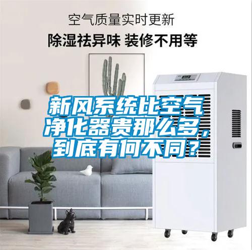 新風系統(tǒng)比空氣凈化器貴那么多，到底有何不同？