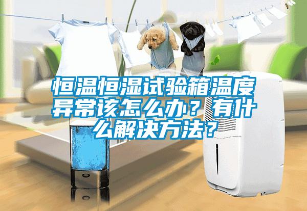 恒溫恒濕試驗(yàn)箱溫度異常該怎么辦？有什么解決方法？