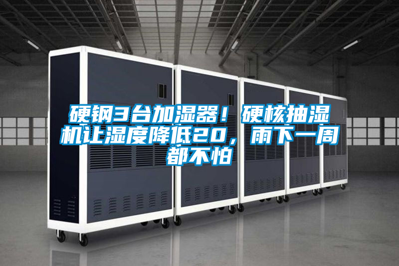 硬鋼3臺加濕器！硬核抽濕機讓濕度降低20，雨下一周都不怕
