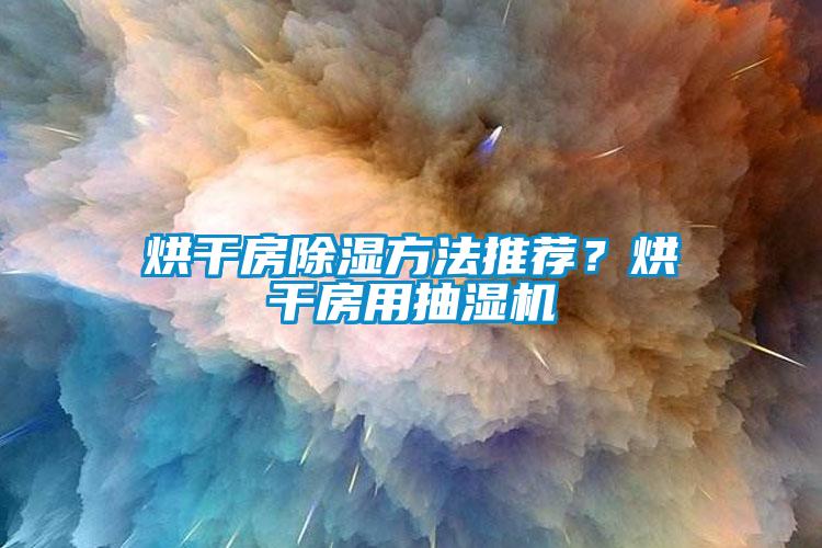 烘干房除濕方法推薦？烘干房用抽濕機(jī)