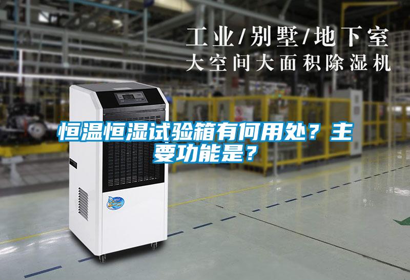 恒溫恒濕試驗(yàn)箱有何用處？主要功能是？