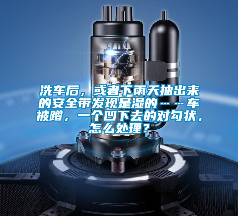 洗車后，或者下雨天抽出來的安全帶發(fā)現(xiàn)是濕的……車被蹭，一個凹下去的對勾狀，怎么處理？