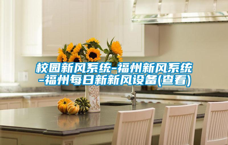 校園新風系統(tǒng)-福州新風系統(tǒng)-福州每日新新風設備(查看)