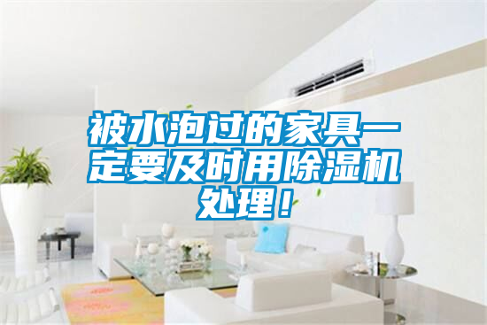 被水泡過的家具一定要及時(shí)用除濕機(jī)處理！