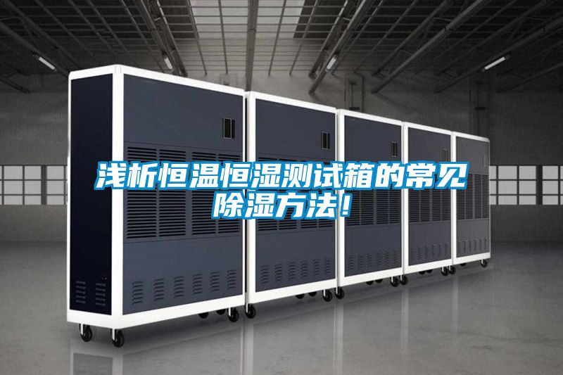 淺析恒溫恒濕測(cè)試箱的常見(jiàn)除濕方法！