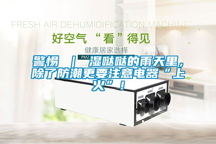 警惕 ｜ 濕噠噠的雨天里，除了防潮更要注意電器“上火”！
